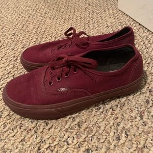 maroon vans sneaker